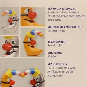 Vervollständigen Sie Ihr Plakettenbuch mit diesem Aufkleber. Jedes Jahr erscheint ein Aufkleber mit den Details zum jeweiligen Zugplakettchen.
