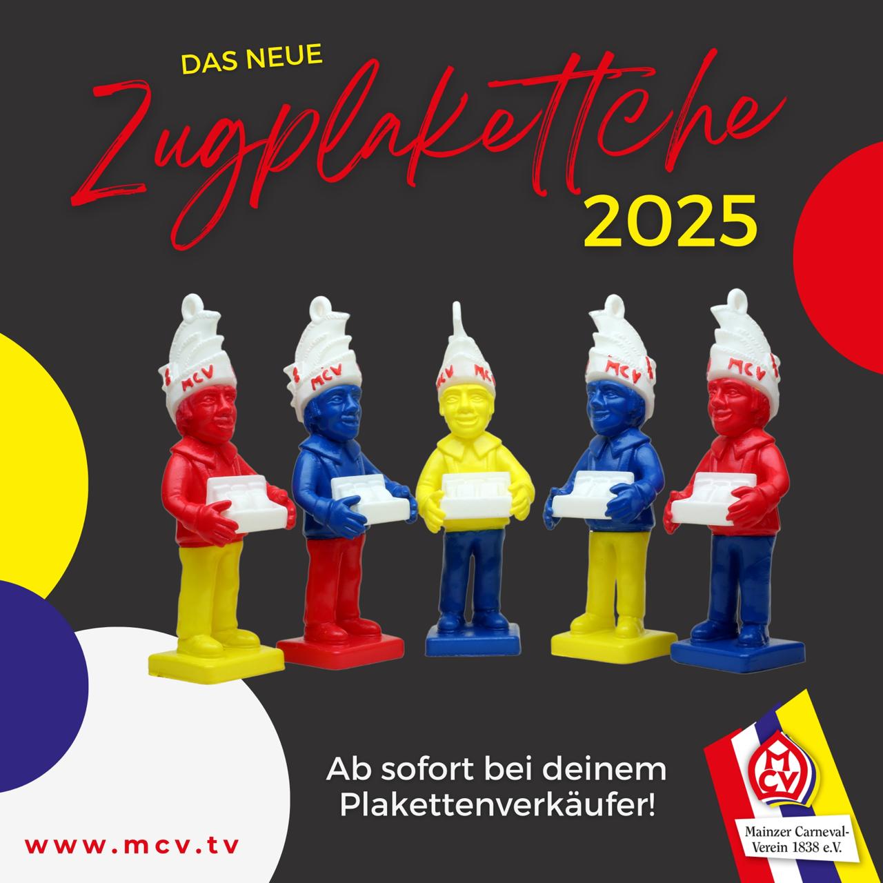 Zugplakette 2025 Mainzer CarnevalVerein