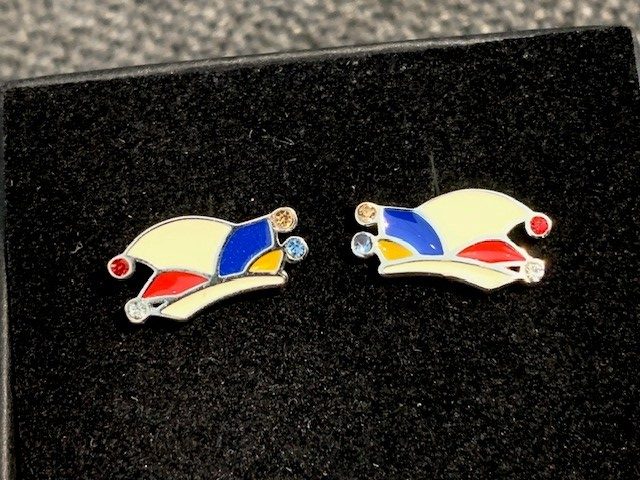 CIM Silber-Ohrstecker Narrenkappe – Bild 2